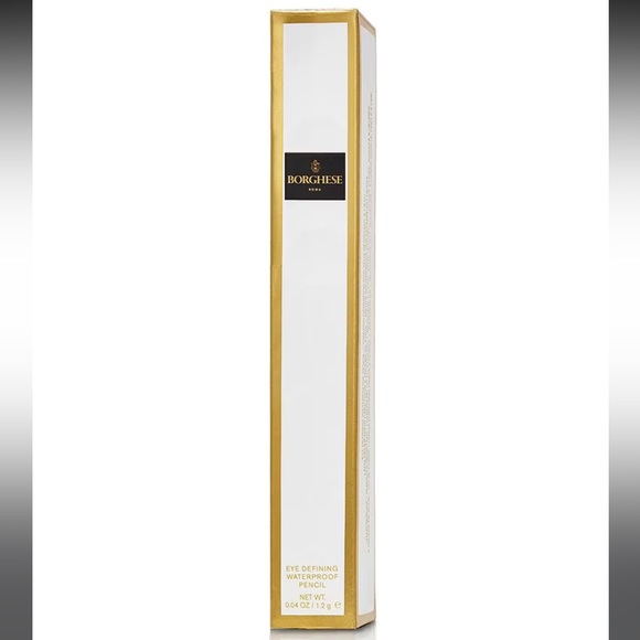 New! Borghese WATERPROOF Eyeliner Pencil + SHARPENER in BLACK - Picture 2 of 7